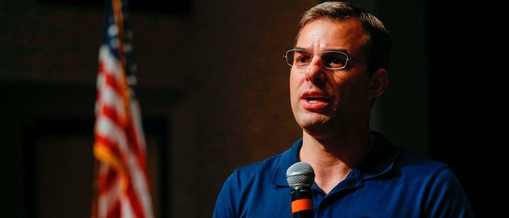 Der Kongressabgeordnete Justin Amash aus Michigan tritt für die Libertären im Präsidentschaftswahlkampf an.