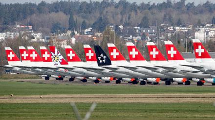 Swiss Airlines and Edelweiss erhalten Unterstützung vom schweizer Staat. REUTERS/Arnd Wiegmann/File Photo