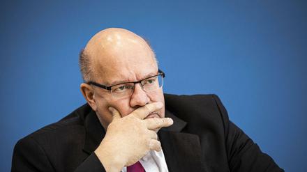 Wirtschaftsminister Peter Altmaier bei der Vorstellung der neuen Prognose.