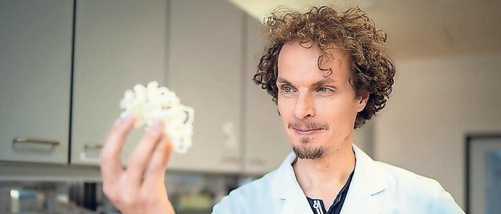 Manchmal hilft ein Modell aus dem 3D-Drucker, sich die dreidimensionale Struktur vorzustellen – auch im Labor für Bioanalytik.