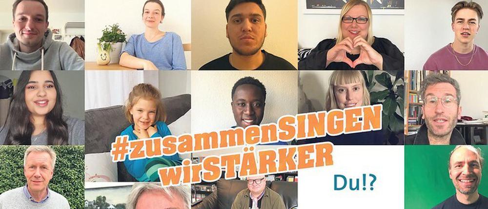 Gesellschaftspanorama: Gesangsprofis und Hobbysängerinnen haben ihre Videos eingereicht. 