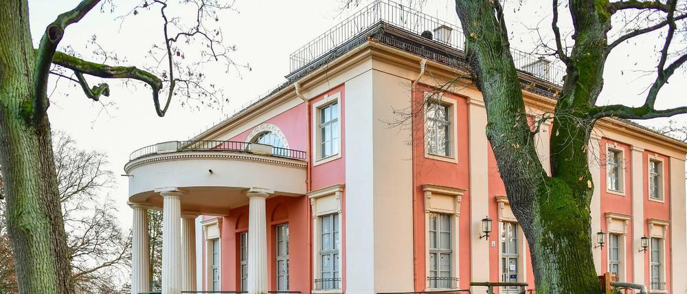 Das Schloss in der Stadt Bad Freienwalde im Landkreis Märkisch-Oderland (Brandenburg). 