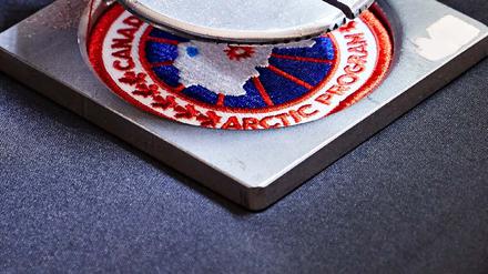 Canada Goose. Dieses Emblem kommt auf jeden Parka.