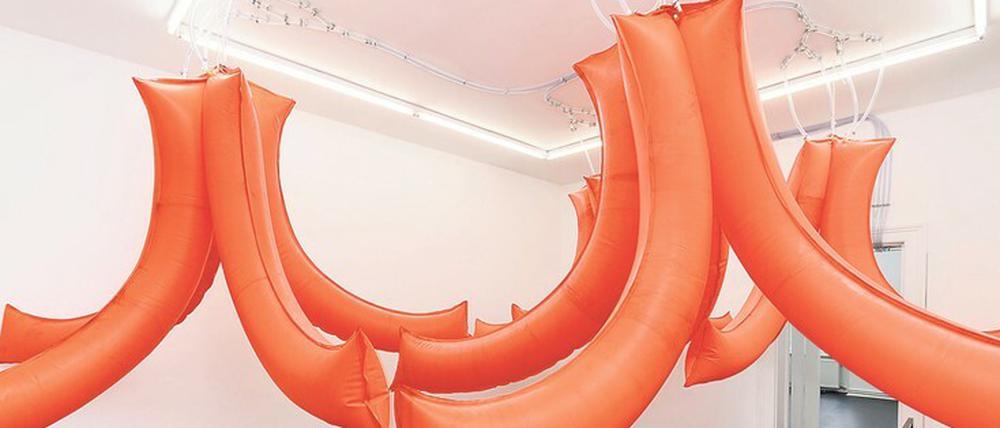 Skulpturen des italienischen Künstlers Franco Mazzucchelli in der Galerie Chert Lüdde.