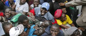 Kampf um Nahrungshilfe: Auch in Ländern, in denen die GIZ tätig ist, wie hier in Kenia, gefährdet die Pandemie die Versorgung der Bevölkerung.