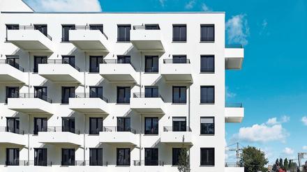 Balkone wie Schubladen. Der Degewo-Neubau in der Berliner Gleimstraße.
