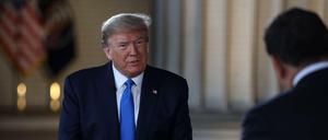 US-Präsident Donald Trump bei einem virtuellen Townhall-Meeting am Sonntag.