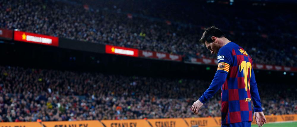Schwere Zeiten: Auch an Lionel Messi geht die Krise des FC Barcelona nicht vorbei.