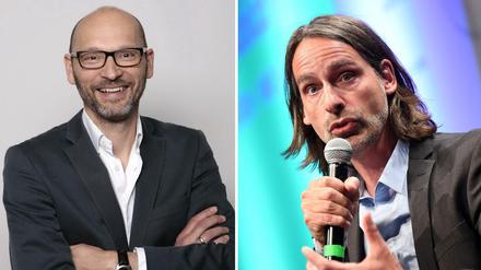 "Spiegel"-Chefredakteur Steffen Klusmann (links) und Philosoph Richard David Precht gehören der Hauptjury des Nannen-Preises an.