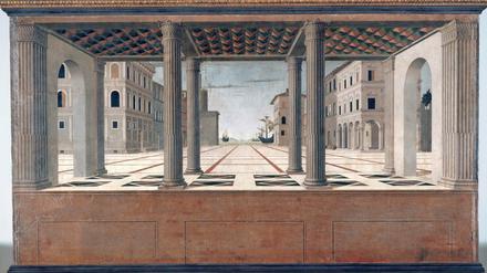 Leere Stadt. Francesco di Giorgio Martinis „Architektonische Vedute“ von 1490/1500 ist ab 12. Mai wieder in der Gemäldegalerie zu sehen. 