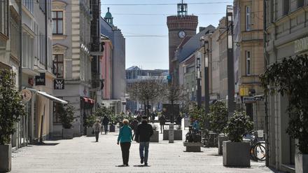 Die Altstadt von Cottbus.