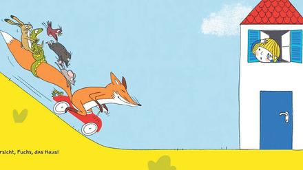 Tempo, wir kommen. Wer beim Fuchs mitfahren will, muss sich gut festhalten.