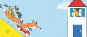 Tempo, wir kommen. Wer beim Fuchs mitfahren will, muss sich gut festhalten.