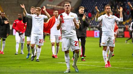 Bleibt eisern. Wie lange Grischa Prömel (vorne) seinen Vertrag über diesen Sommer hinaus verlängert hat, behielt der 1. FC Union für sich.