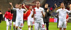 Bleibt eisern. Wie lange Grischa Prömel (vorne) seinen Vertrag über diesen Sommer hinaus verlängert hat, behielt der 1. FC Union für sich.