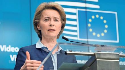 Alarmiert in Brüssel: EU-Kommissionspräsidentin Ursula von der Leyen droht Deutschland mit einem Vertragsverletzungsverfahren.