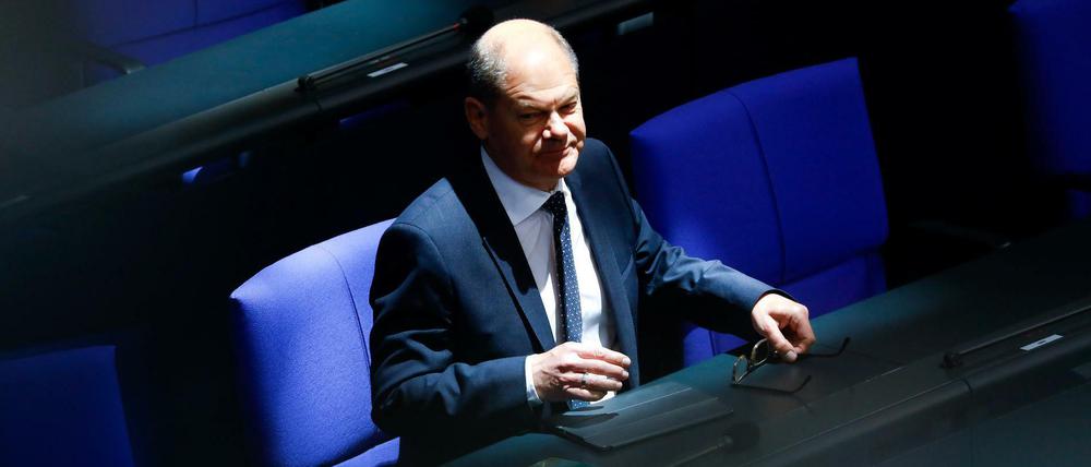 Bundesfinanzminister Olaf Scholz (SPD) 