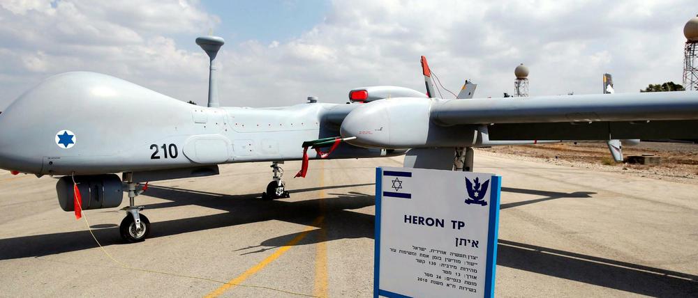 Eine Drohne des Typs Heron TP.