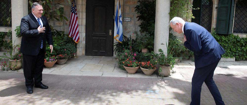 Auf gute Freunde. US-Außenminister Mike Pompeo (links) und Benny Gantz.