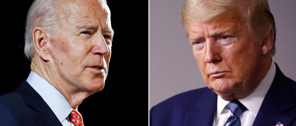 Der Demokrat Joe Biden (l.) und der Republikaner Donald Trump.