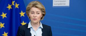 Ursula von der Leyen, Präsidentin der Europäischen Kommission will ein Vertragsverletzungsverfahren gegen Deutschland prüfen lassen (Archiv).