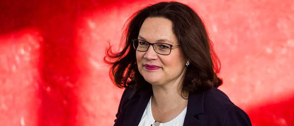 Andrea Nahles auf dem Zenit ihrer politischen Macht 2018.