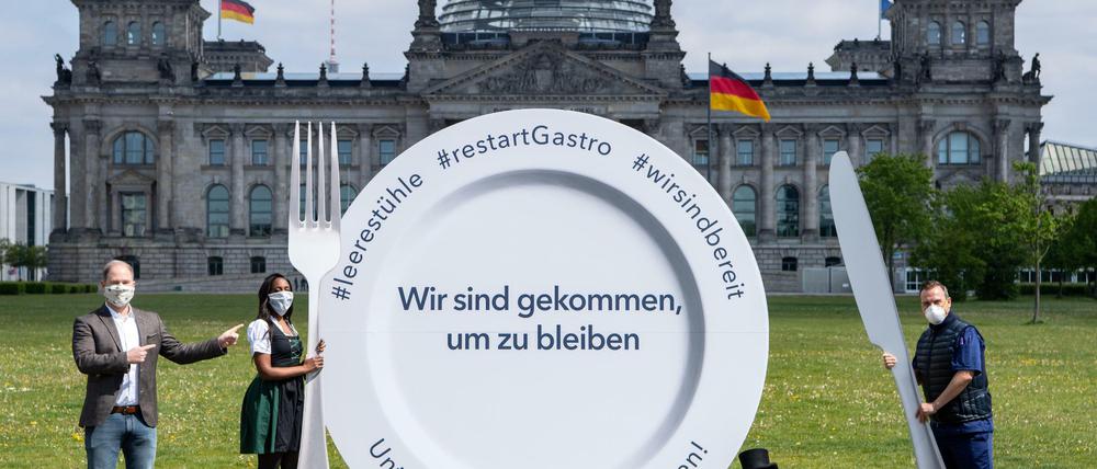 Gemeinsame Protestaktionen und Petitionen wie hier #restartgastro zeugen von neuer Solidarität untereinander