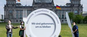 Gemeinsame Protestaktionen und Petitionen wie hier #restartgastro zeugen von neuer Solidarität untereinander