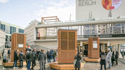 Einige Wochen standen die "City Trees" vor dem Bikinihaus und sind bald am Walter-Benjamin-Platz zu sehen.