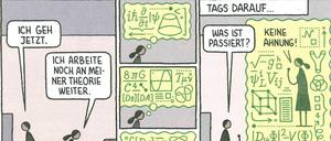 Komplexe Angelegenheit: Ein Strip aus „Abteilung für irre Theorien“. Für Komplettansicht auf Plus-Symbol klicken.