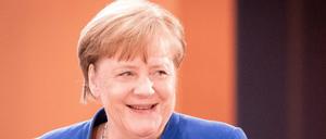 Bundeskanzlerin Angela Merkel (CDU) nimmt an der Sitzung des Bundeskabinetts im Bundeskanzleramt teil.