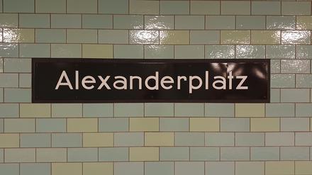 Der U-Bahnhof Alexanderplatz
