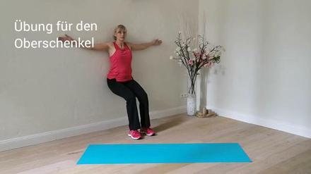 Fitness leicht gemacht. Oberschenkel trainieren, Rücken entlasten.