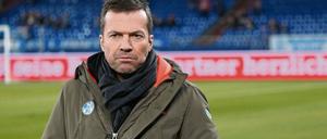 Sicher im Studio. Sky-Experte Lothar Matthäus wird beim Topspiel des Tages nicht im Frankfurter Stadion sein. 