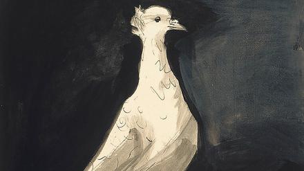 Die Papiertaube. Picasso malte sie 1942.