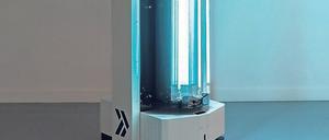 Sauberes Ding. Der Desinfektionsroboter von InSystems Automation desinfiziert Flächen und Luft rückstandslos.