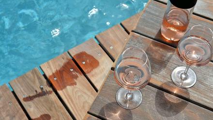 Sommer voraus: Rosé im Glas.