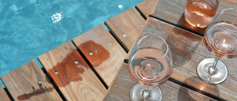 Sommer voraus: Rosé im Glas.