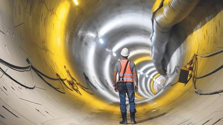 Tunnelblick. Die Bauindustrie hat den Bau der neuen U5 gestemmt. Nun hoffen die Firmen auf eine Verlängerung der U7 und U9.