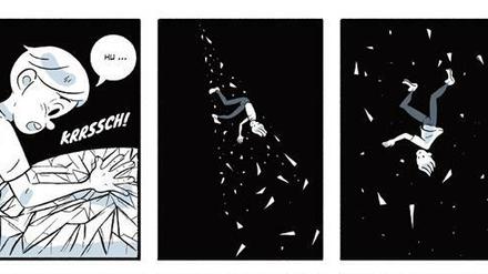 Sliding Bad: Eine Szene aus "Crystal.Klar: Die Graphic Novel".