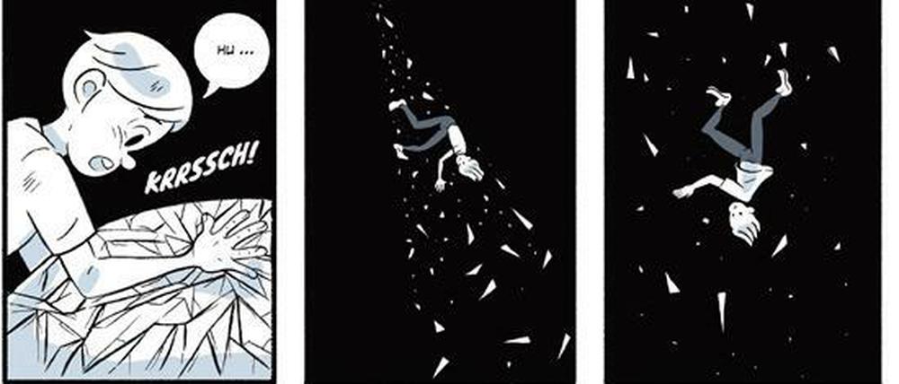 Sliding Bad: Eine Szene aus "Crystal.Klar: Die Graphic Novel".
