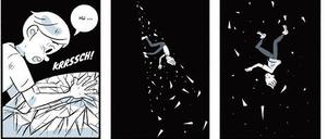 Sliding Bad: Eine Szene aus "Crystal.Klar: Die Graphic Novel".