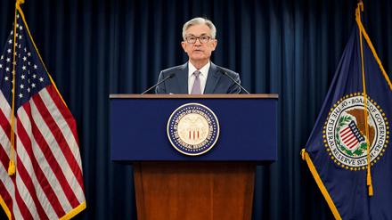 Düsterer Ausblick: Fed-Chef Jerome Powell.