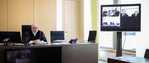 Videoprozess. Wie hier in einem Gericht in Nordrhein-Westfalen wird jetzt auch in Berlin per Videokonferenz verhandelt.