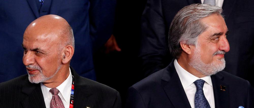 Jetzt einig: Ashraf Ghani (links) und Abdullah Abdullah