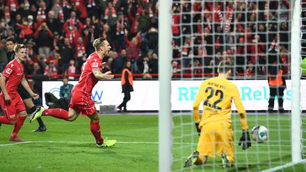 Derbyfieber wie beim Hinspiel 1. FC Union Berlin - Hertha BSC in der Alten Försterei. 