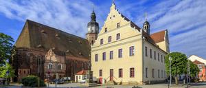Der Marktplatz der Kreisstadt Herzberg.