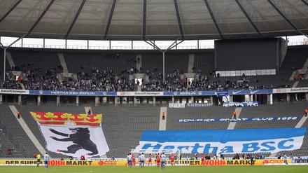 Hertha hatte in der Vergangenheit häufiger mal Mühe, das Olympiastadion wenigstens halbwegs zu füllen.