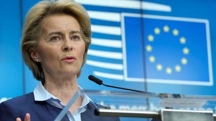 EU-Kommissionspräsidentin Ursula Von Der Leyen stellt an diesem Mittwoch ein Billionen-Hilfsprogramm der EU vor. 