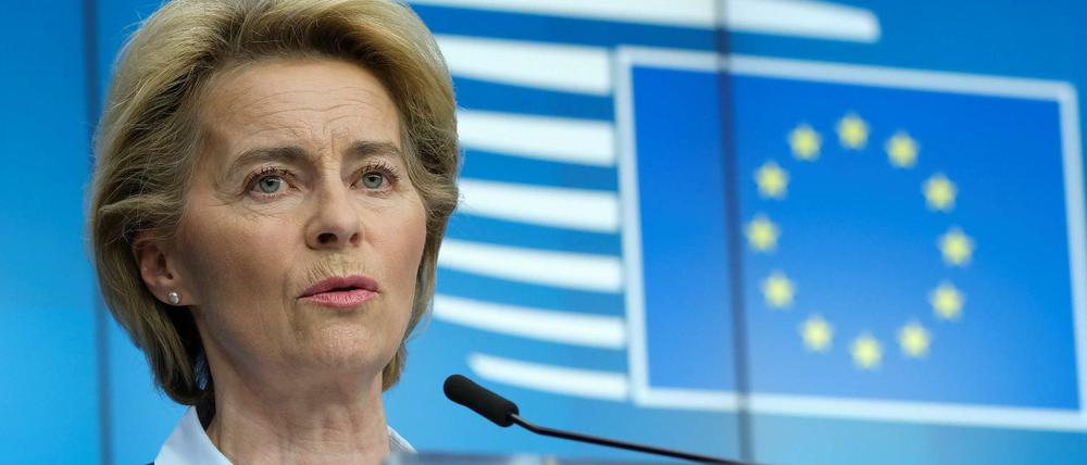 EU-Kommissionspräsidentin Ursula Von Der Leyen stellt an diesem Mittwoch ein Billionen-Hilfsprogramm der EU vor.